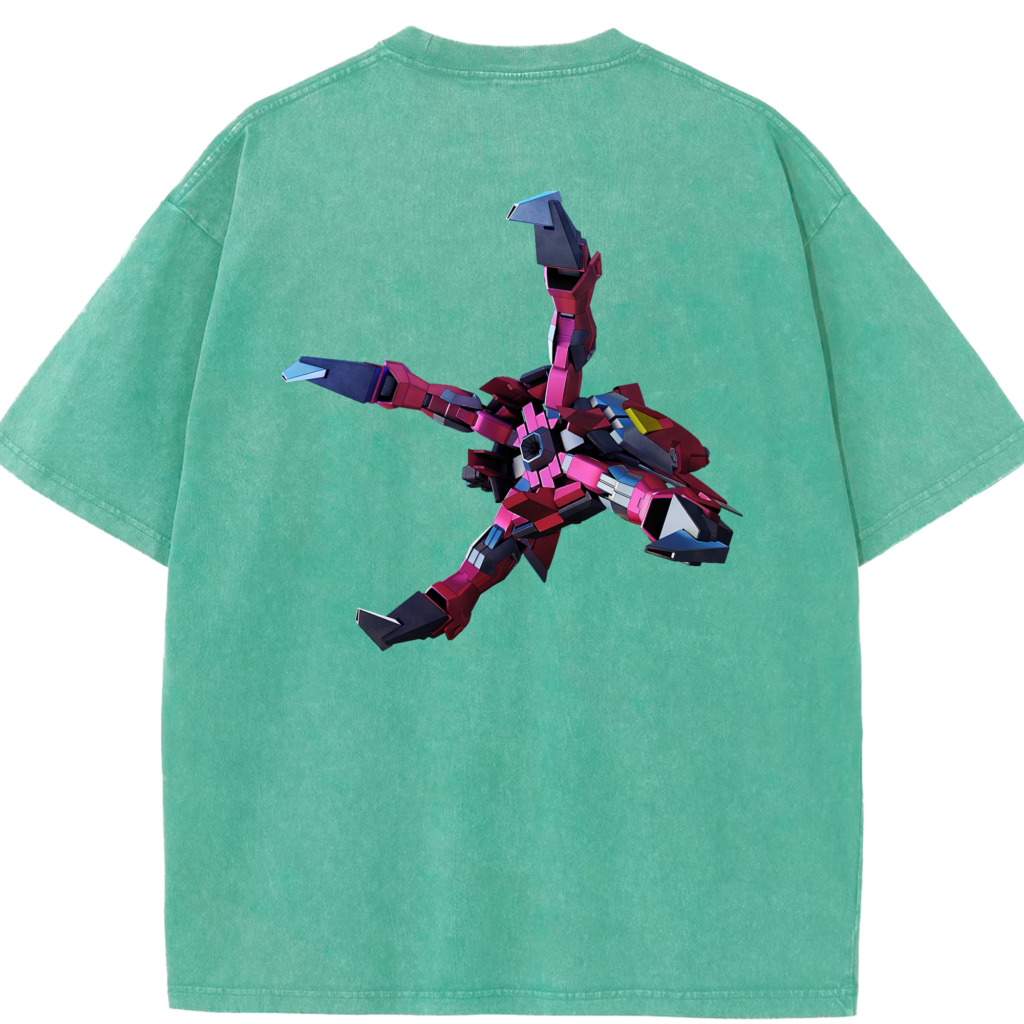 （画像用） 機動戦士ガンダム Mobile Suit Gundam 綿100% ヴィンテージ風 半袖Tシャツ（背面プリント）